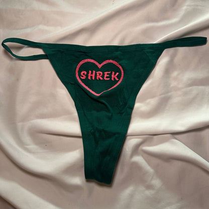 Shrek Thong (L) green/pink