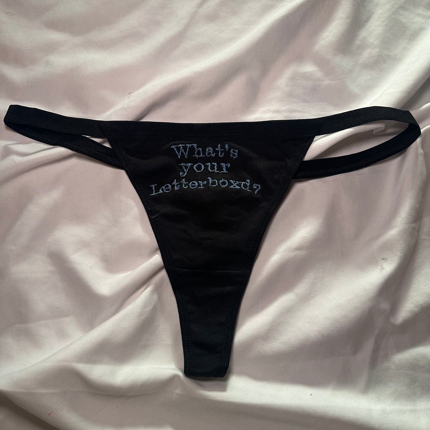 Letterboxd Thong (XL) black/blue
