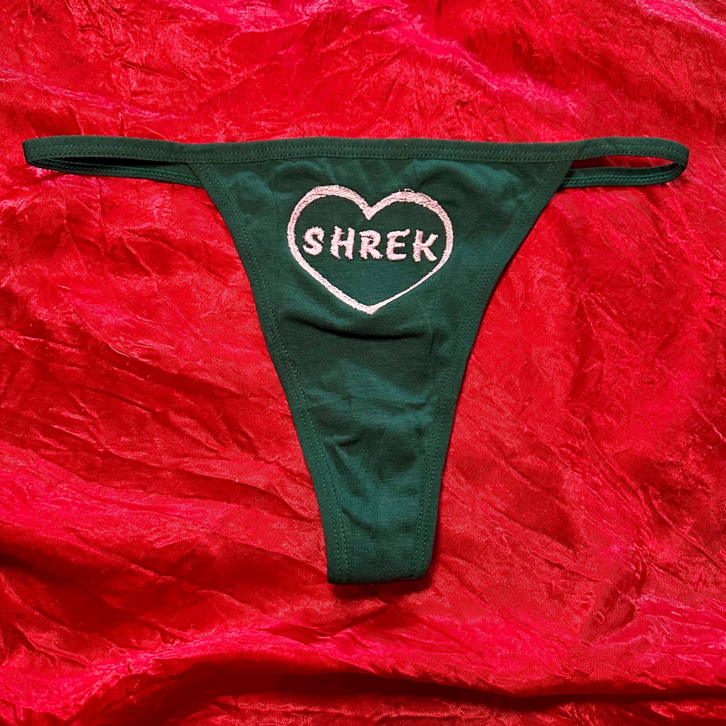 Shrek Thong (S) green/pink