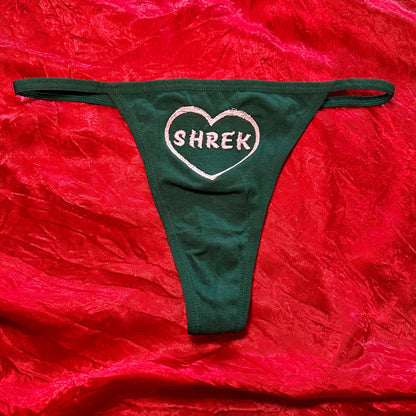 Shrek Thong (S) green/pink