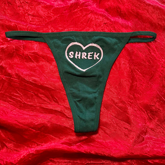 Shrek Thong (S) green/pink