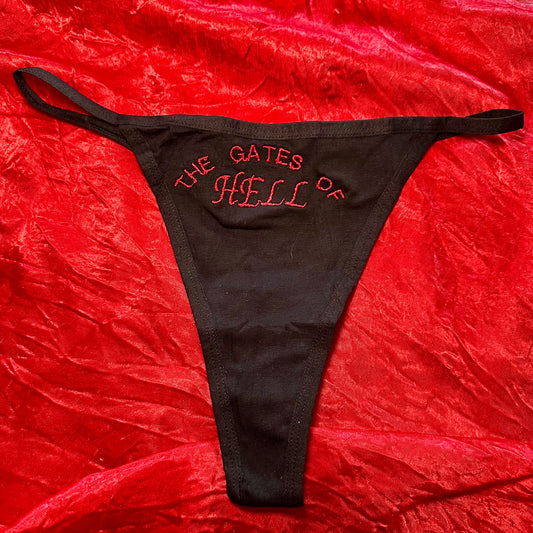 Gates of Hell Thong (S) black/red