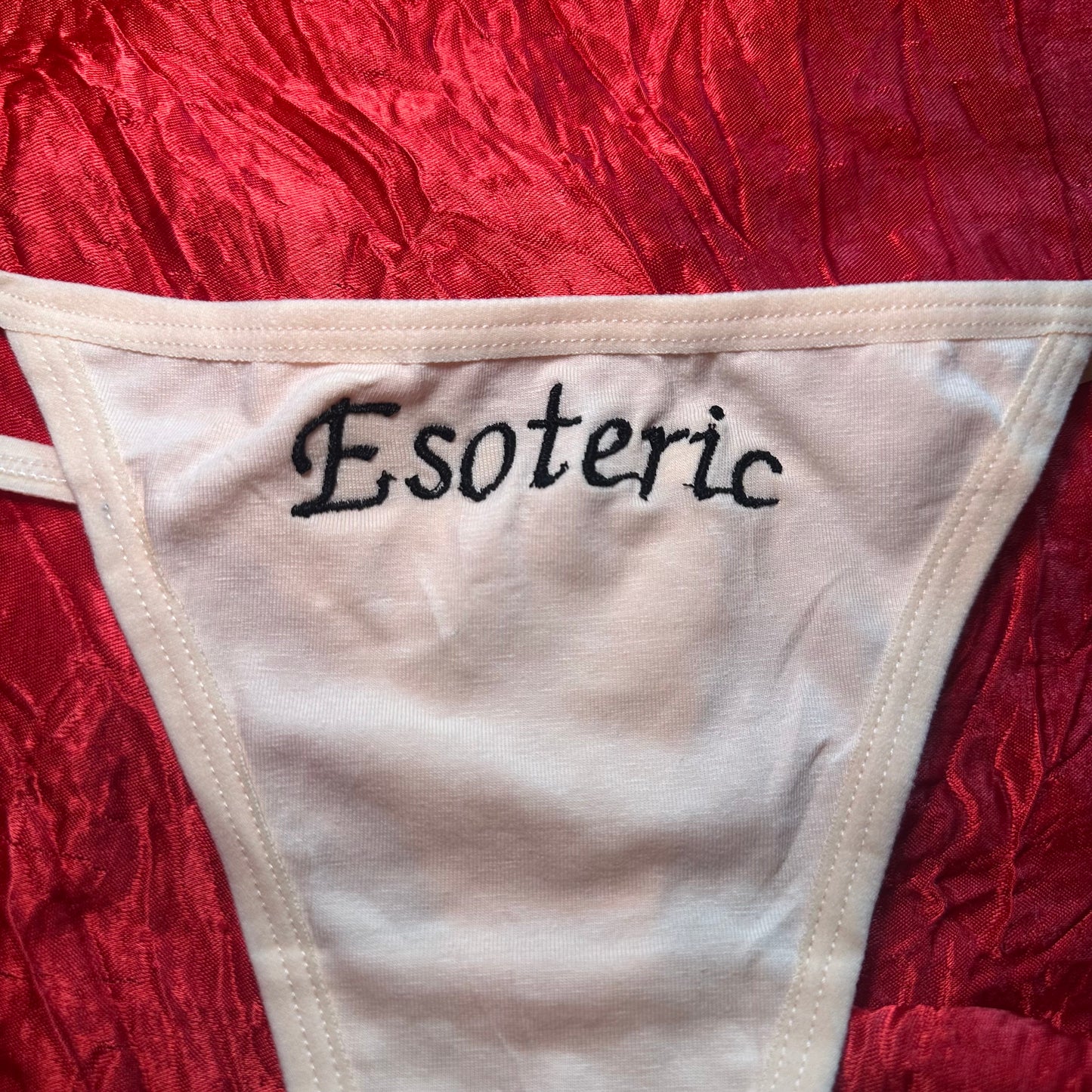 Esoteric Thong (S) beige/black
