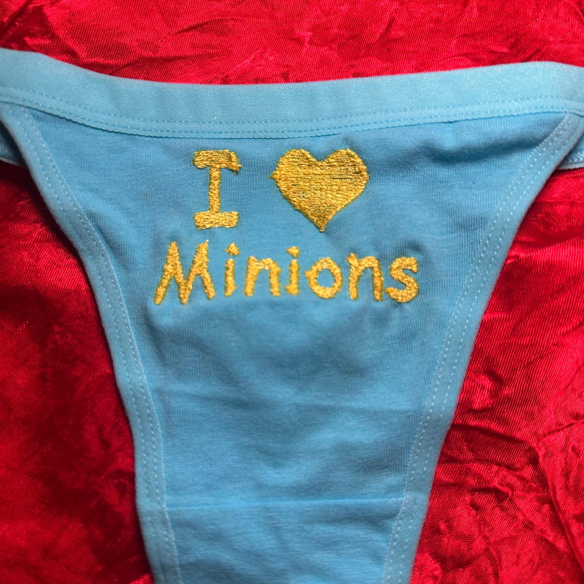 Minions Thong (S) blue/yellow