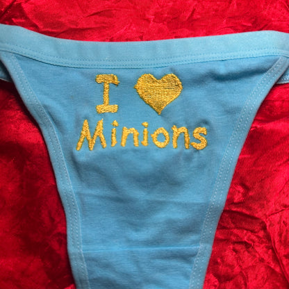 Minions Thong (S) blue/yellow