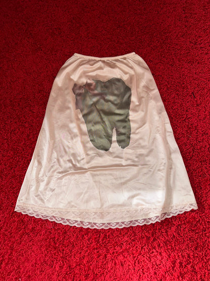 Tooth Bow Slip Skirt (M)