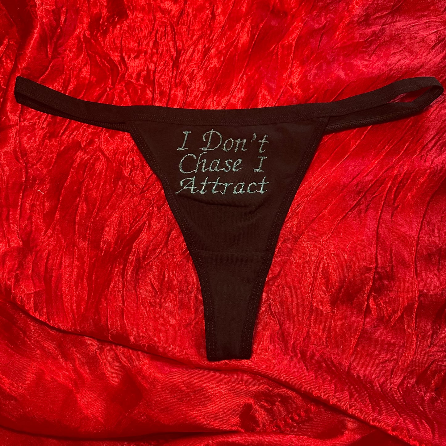 I Don’t Chase Thong (XL) black/blue