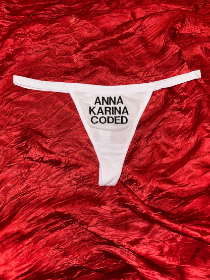 Anna Karina Coded Thong