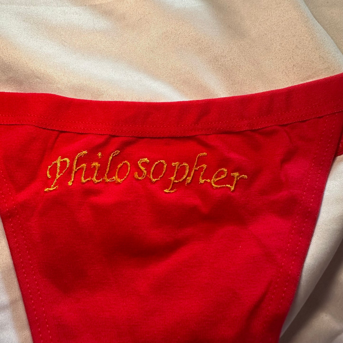 Philosopher Thong (XL) red/yellow