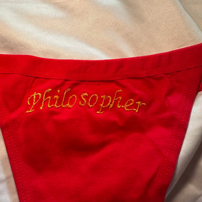 Philosopher Thong (XL) red/yellow