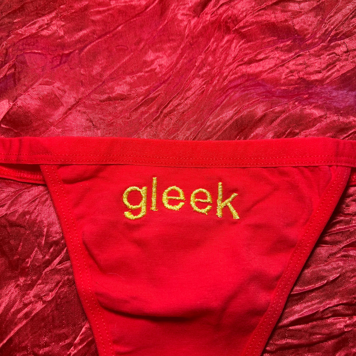 Gleek Thong (XL) red/yellow