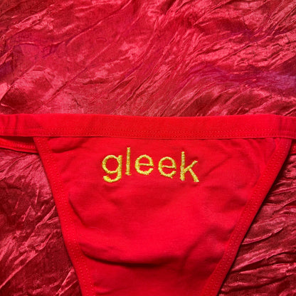 Gleek Thong (XL) red/yellow