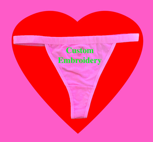 Custom Embroidered Underwear