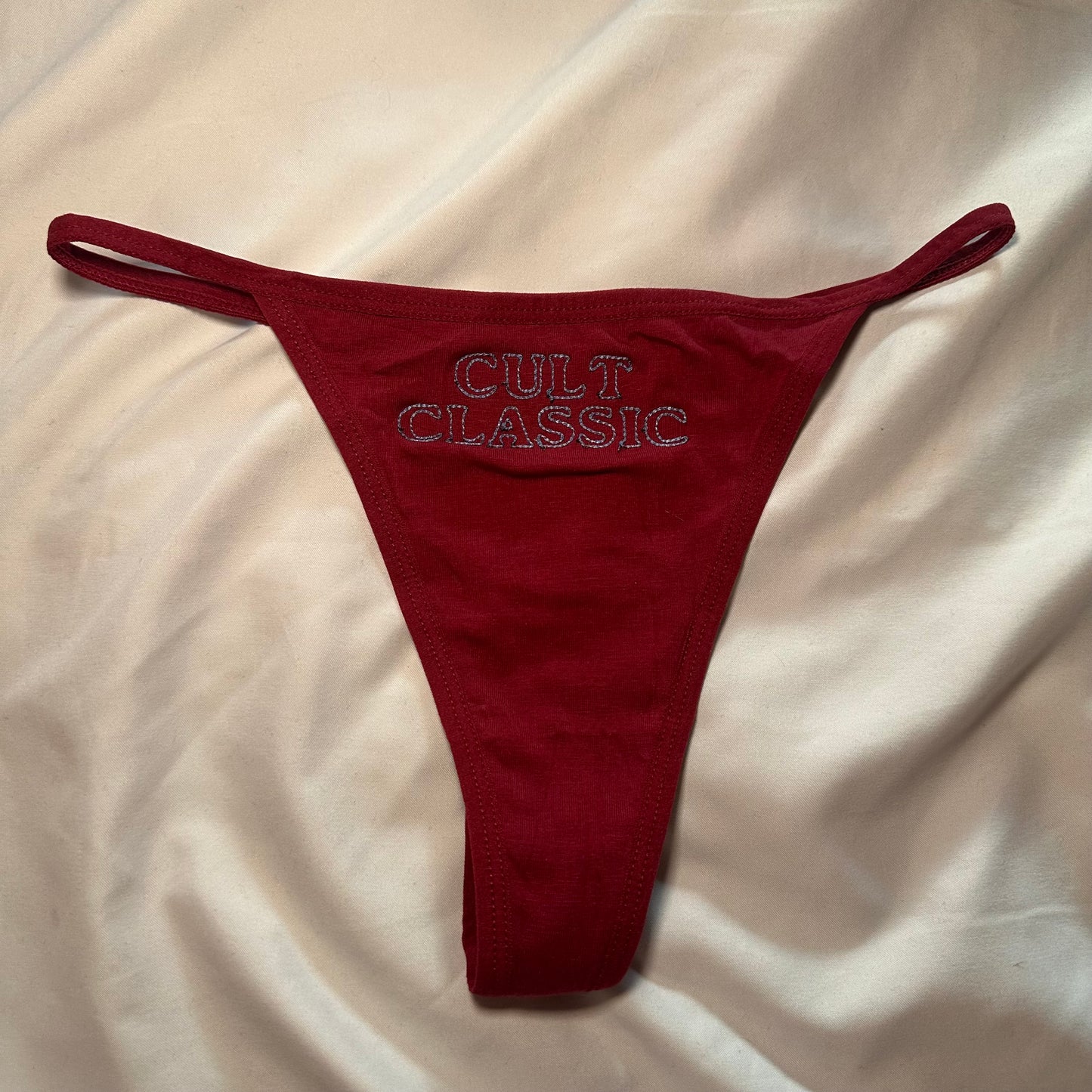 Cult Classic Thong (S) maroon/blue