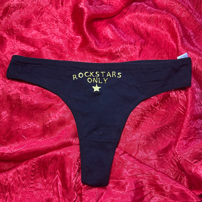 Rockstars Only Pantie Thong (L) black/yellow