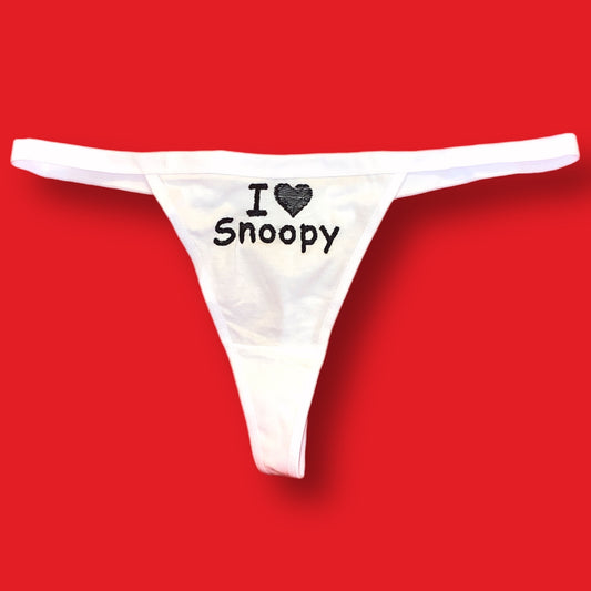 I love Snoopy Thong