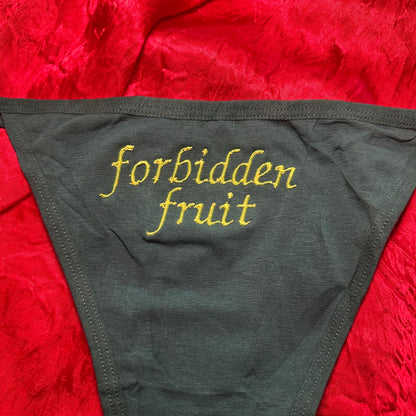 Forbidden Fruit Thong (XXL) green/green