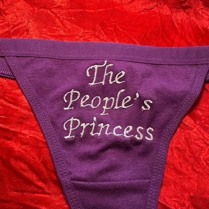 The People’s Princess Thong (S) purple/white