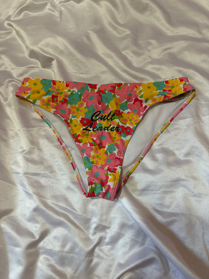 Cult Leader Floral Swimsuit Bottoms (L)