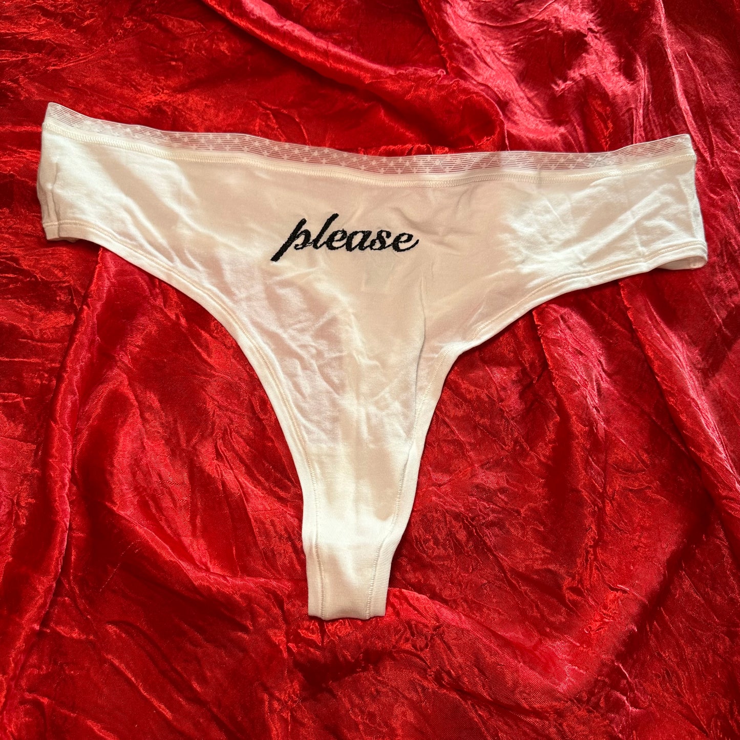 Please Pantie (XXL) white/black