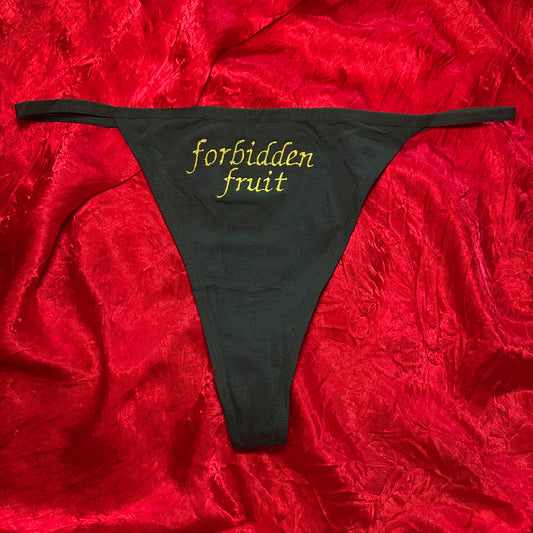 Forbidden Fruit Thong (XXL) green/green