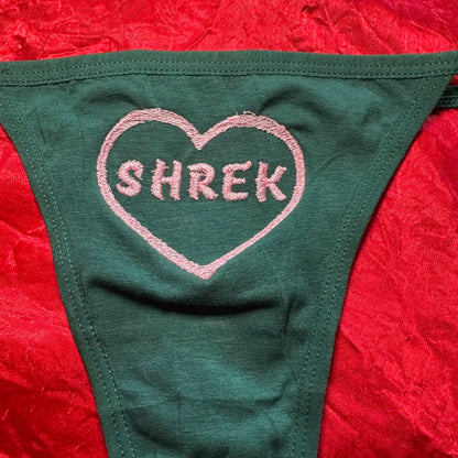 Shrek Thong (S) green/pink