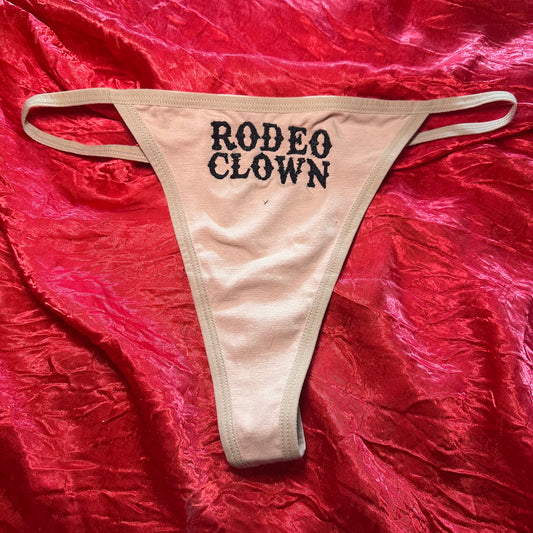 Rodeo Clown Thong (M) beige/black