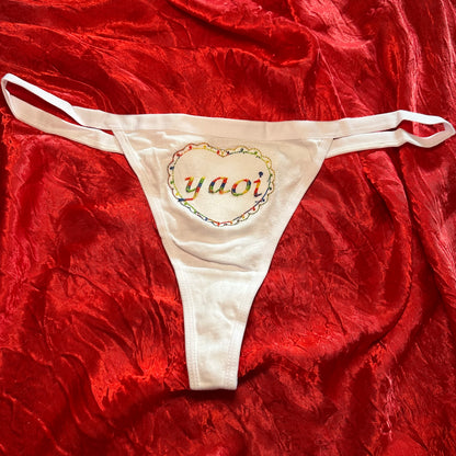 Yaoi Thong (XL) white/rainbow