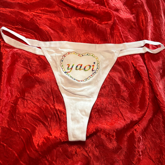 Yaoi Thong (XL) white/rainbow