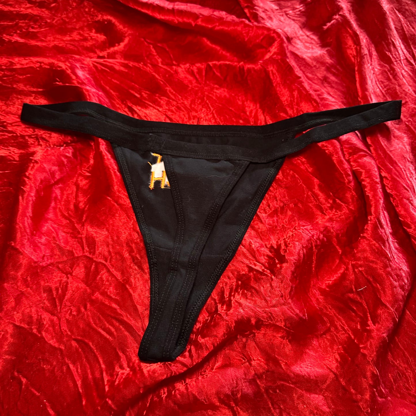 Do Not Touch Thong (XL) black/orange