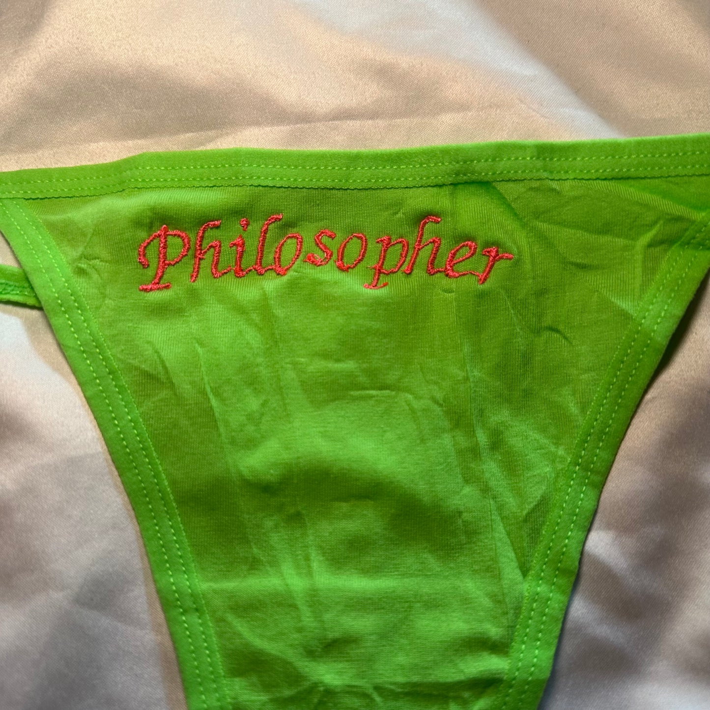 Philosopher Thong (M) green/pink