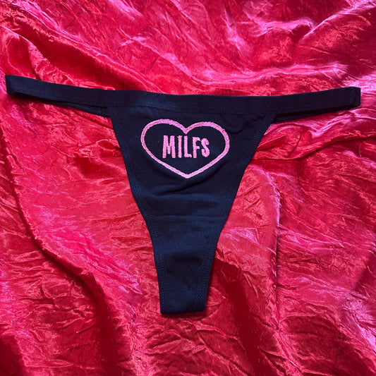 Milfs Thong (M) black/pink