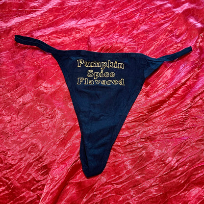 Pumpkin Spice Thong (XXL) black/orange