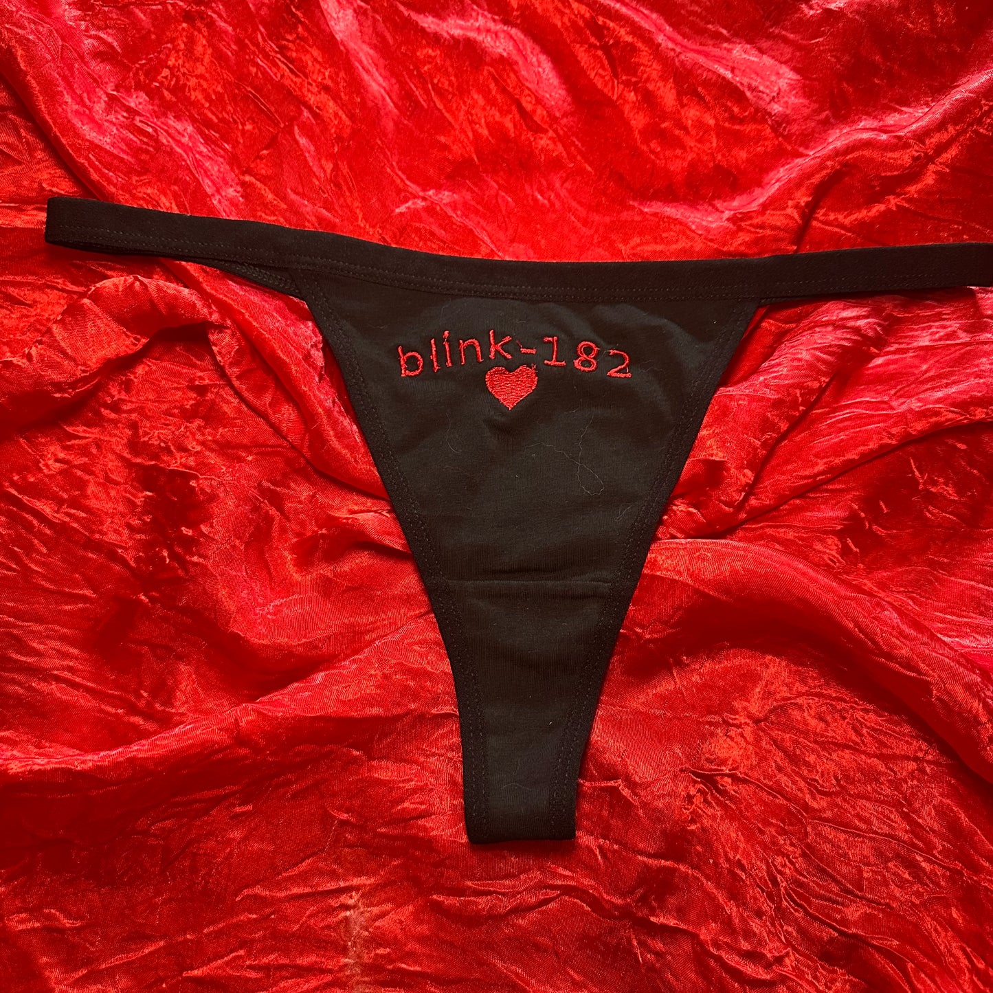 Blink 182 Thong (L) black/red