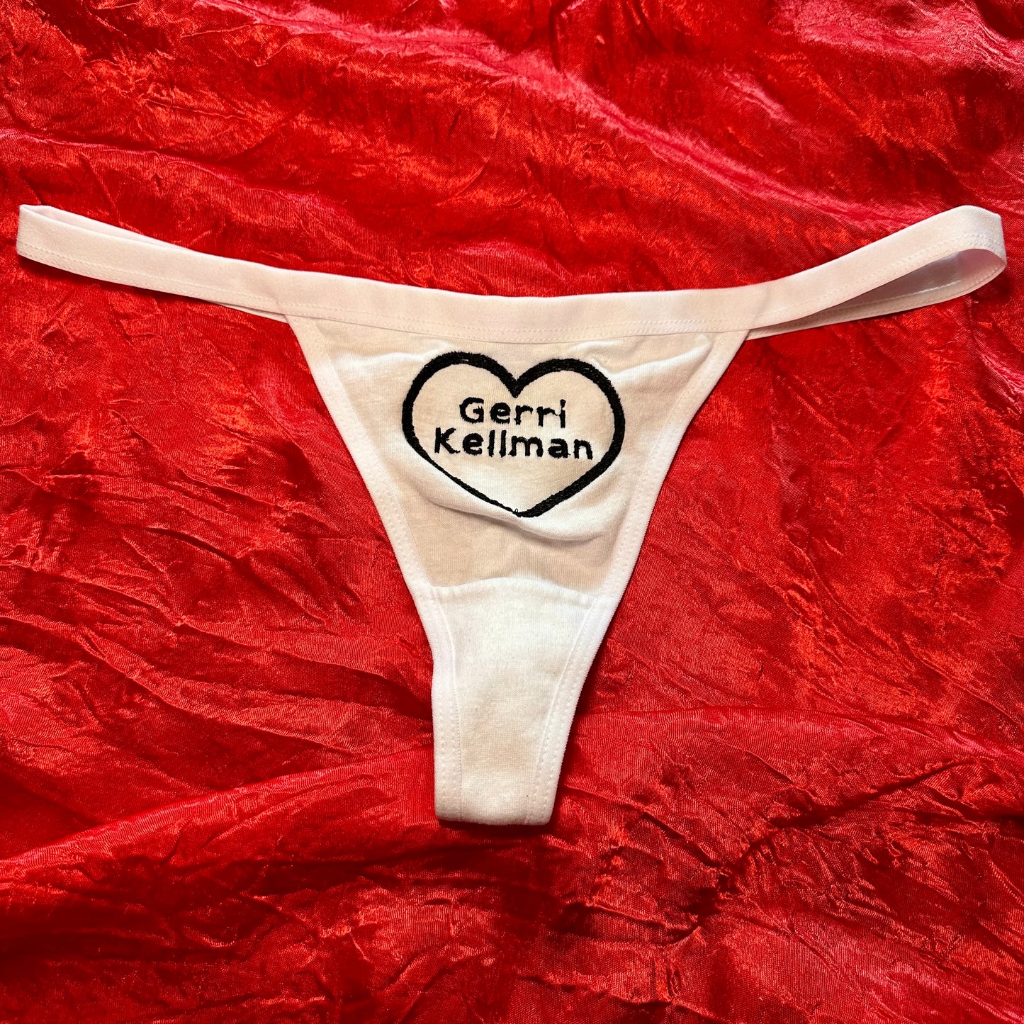Gerri Kellman Thong (M) white/black