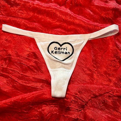 Gerri Kellman Thong (M) white/black