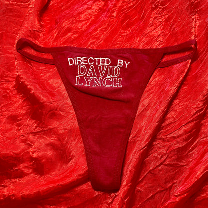 David Lynch Thong (S) maroon/white