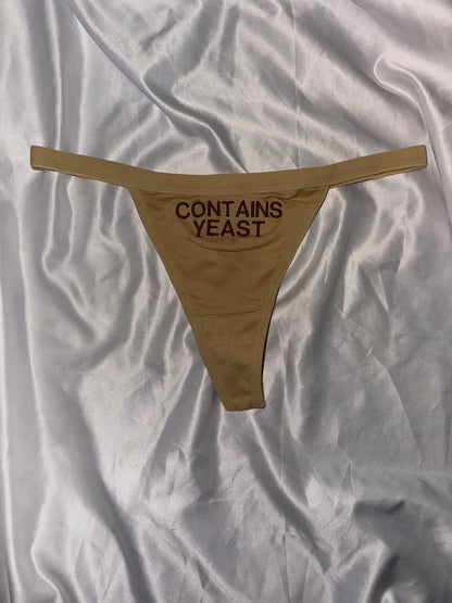 Contains Yeast Thong