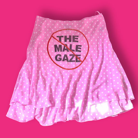 No Male Gaze Polka Dot Skirt (L)