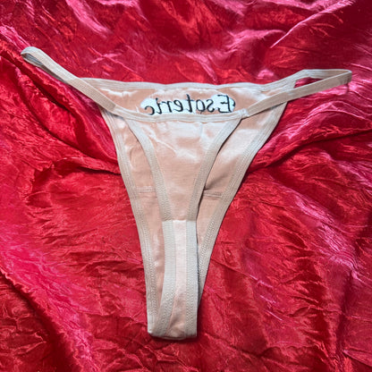 Esoteric Thong (L) beige/black