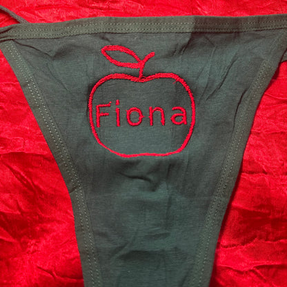 Fiona Apple Thong (M) green/red