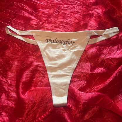 Philosopher Thong (XL) beige/brown