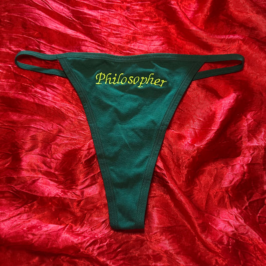 Philosopher Thong (S) green/green