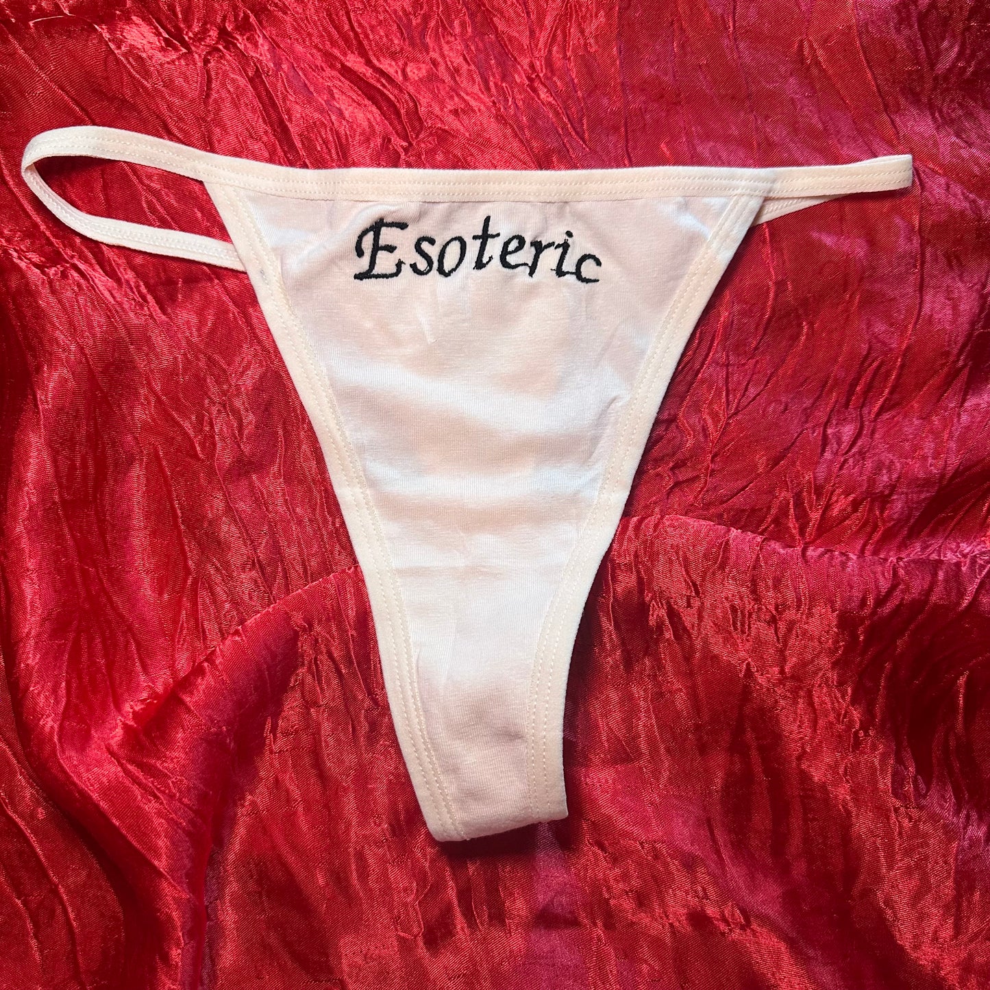 Esoteric Thong (S) beige/black