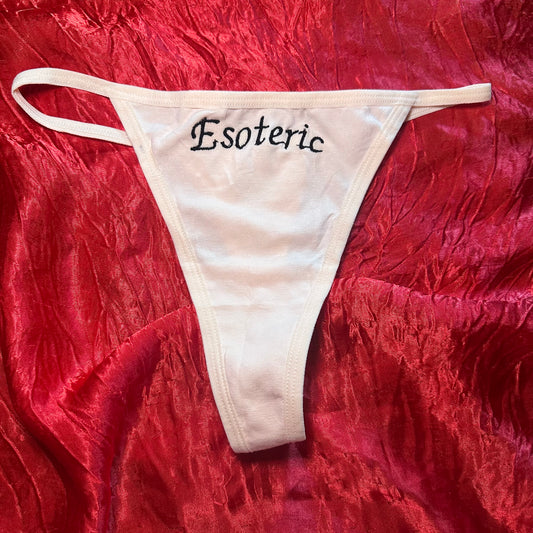 Esoteric Thong (S) beige/black