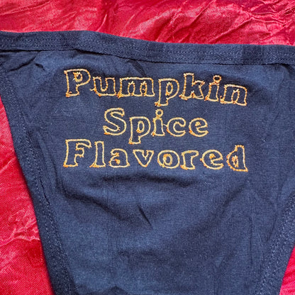 Pumpkin Spice Thong (XXL) black/orange