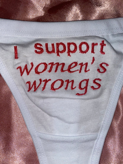 Women’s Wrongs Thong