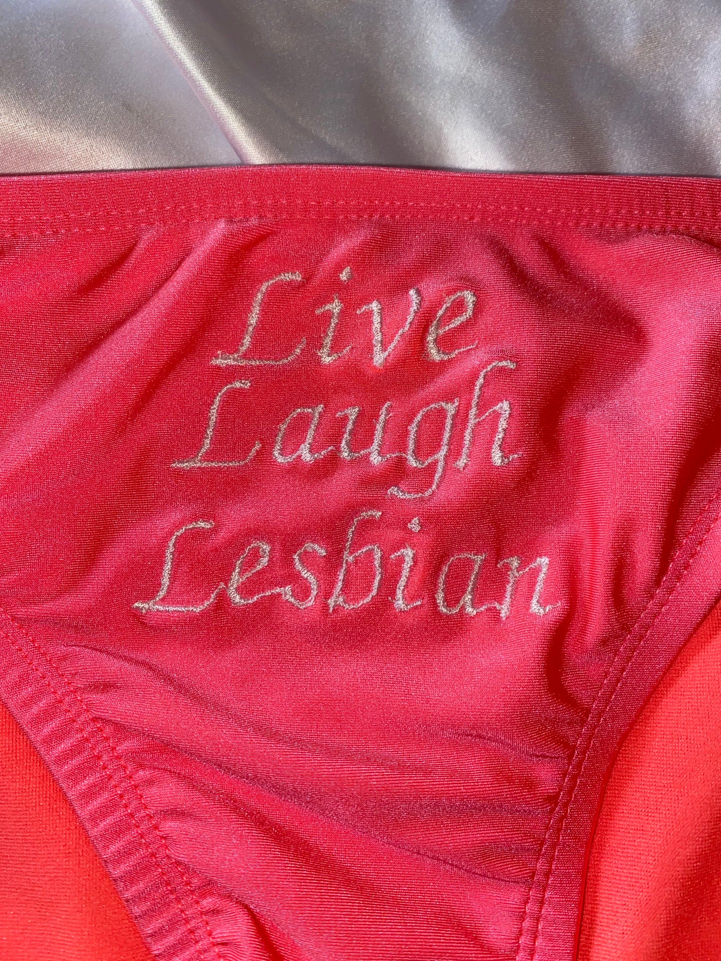 Live Laugh Lesbian Swimsuit Bottoms