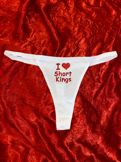 I Love Short Kings Thong