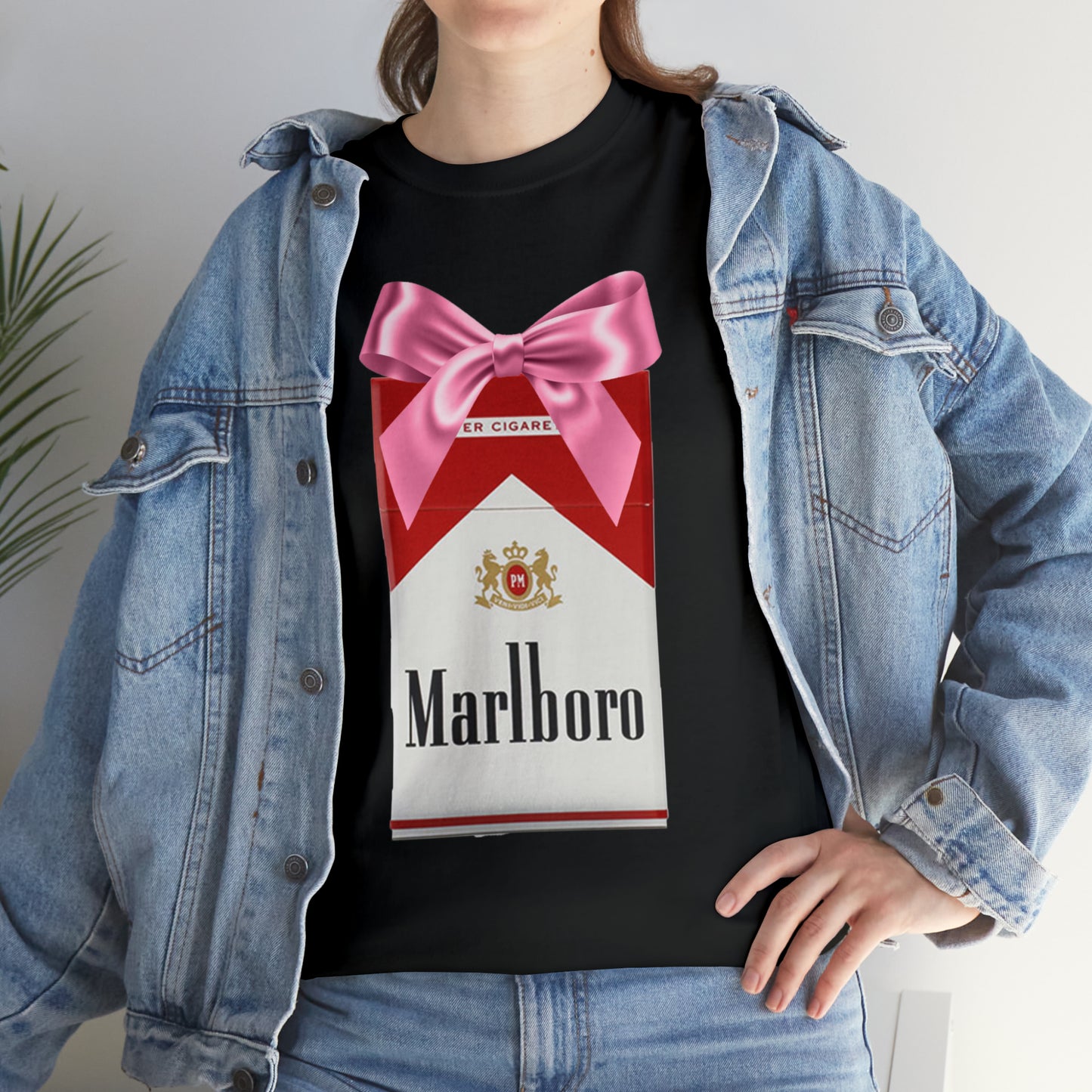 Cigarette Pack Bow T-Shirt